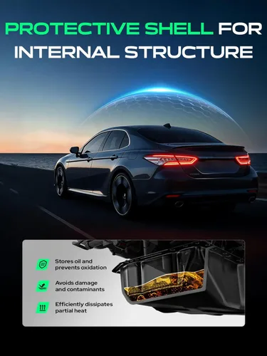 Miniatura 6 de YHTAUTO Reemplazo de la bandeja de aceite de transmisión y tapón de drenaje para Volkswagen Golf 2010-2018, Beetle Passat Jetta Rabbit y Audi TT