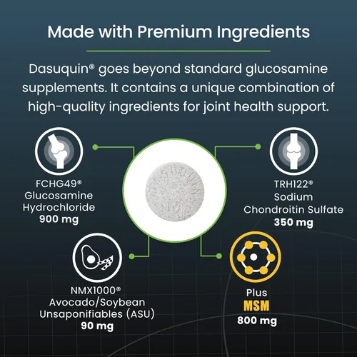 Miniatura 5 de Nutramax Dasuquin para perros grandes, suplemento de salud articular, contiene glucosamina para perros, además de condroitina, ASU, MSM y más, apoya