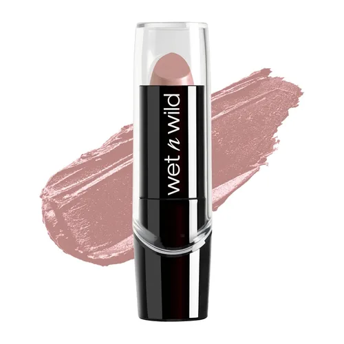 wet n wild - Lápiz labial con acabado sedoso, color labial hidratante rico y acumulable, formulado con vitaminas A, E y macadamia para una