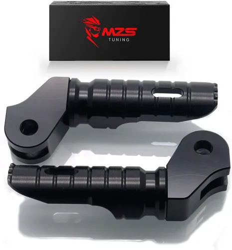 Miniatura 14 de MZS Estriberas de motocicleta compatibles con ZX4R ZX4RR ZX25R EX 400 Z400 2018-2025, estriberas delanteras ajustables para pedal, color negro CNC