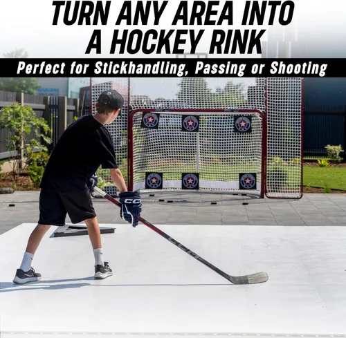 Miniatura 2 de Better Hockey Extreme Dryland Flooring Tiles - Synthetic Ice Panels for Hockey, Professional Quality Training Aid for Shooting, Passing and