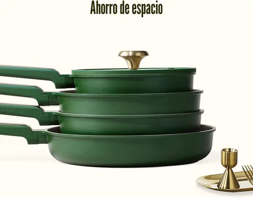 Miniatura 6 de CAROTE 9.5'' y 11'' Sartenes para Freír Antiadherentes, Sartén para Saltear, Sartén Antiadherente para Huevos, Sartenes para Tortillas, Saludables