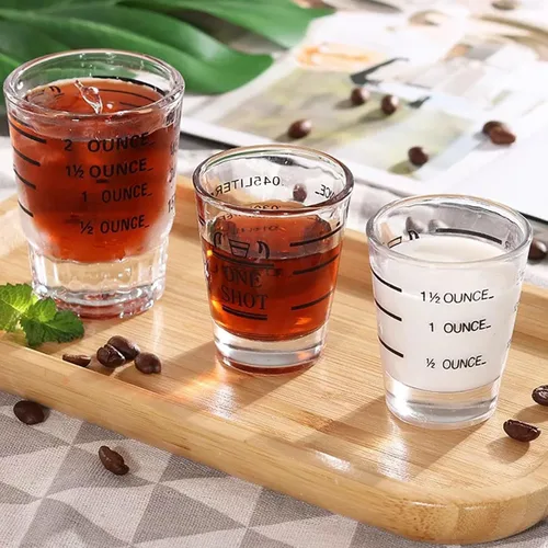 Miniatura 3 de Vasos de chupito, vaso medidor, líquido pesado, copa de vino, vaso de chupito de expreso, 1.5 onzas/1.5 fl oz (paquete de 0.1 - 1.5 fl oz)