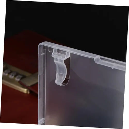 Miniatura 4 de Homoyoyo Caja de almacenamiento de CD transparente de 6 uds. Capacidad de la caja de DVD portátil para cine en casa Diseño de reconocimiento fácil