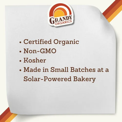Miniatura 8 de Grandy Organics Granola clásica, cereal de granola orgánico certificado, bajo en azúcar, hecho con avena, semillas de calabaza, nueces y anacardos