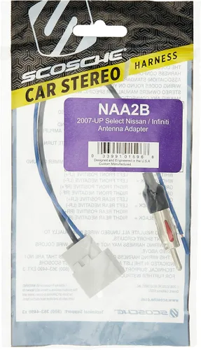 Miniatura 2 de Scosche Adaptador de antena NAA2B para estéreo de automóvil compatible con vehículos Nissan y Subaru seleccionados 2007-2019 - Adaptador de antena