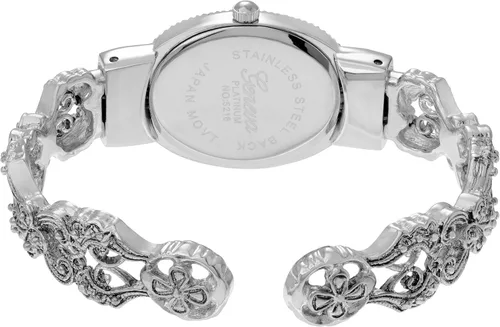 Miniatura 2 de Geneva Reloj de mujer platino marcasita ovalada