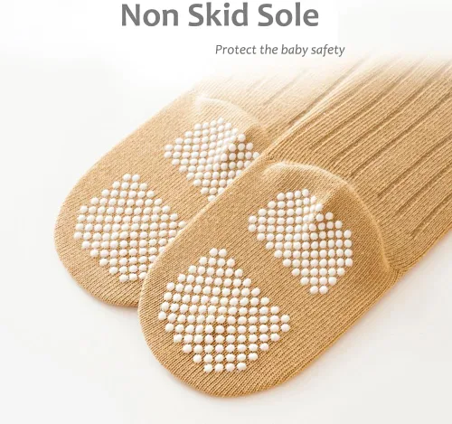 Miniatura 6 de Calcetines antideslizantes para bebés, calcetines antideslizantes para niñas y niños recién nacidos, calcetines antideslizantes casuales