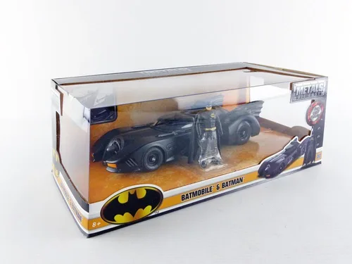 Miniatura 7 de Juguete para varón del Batimóvil de 1989 a escala 1:24 con muñeco de Batman, marca Jada Toys, línea Metals