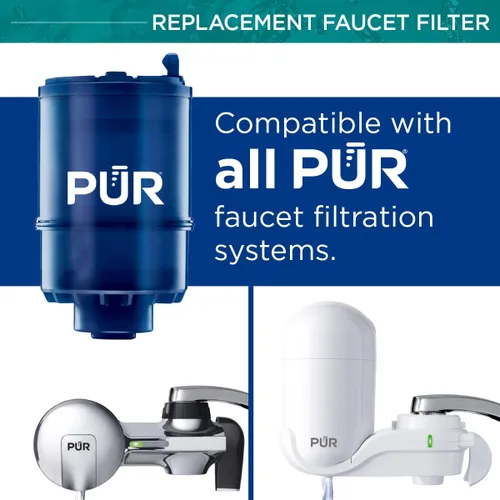 Miniatura 4 de PUR Paquete de sistema de filtración de agua de montaje en grifo PLUS con 4 filtros de repuesto