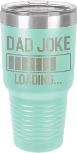 Miniatura 18 de Dad Joke Loading Maroon - Vaso de bebida de 30 onzas con popote y tapa superior deslizante Taza de viaje grabada con láser Comparar con Yeti