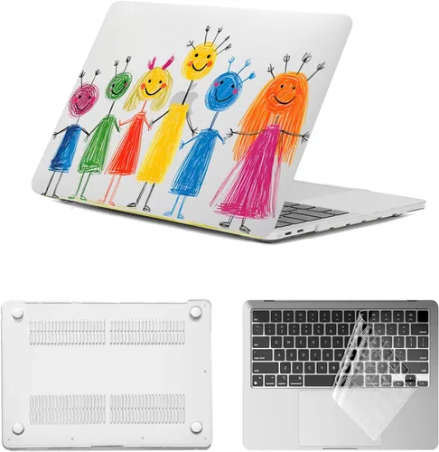 Miniatura 9 de Funda para laptop para MacBook Air de 11 pulgadas 2015 2014 2013 2012 2011 2010 A1465 A1370, diseño de plástico, duradero, protector de computadora