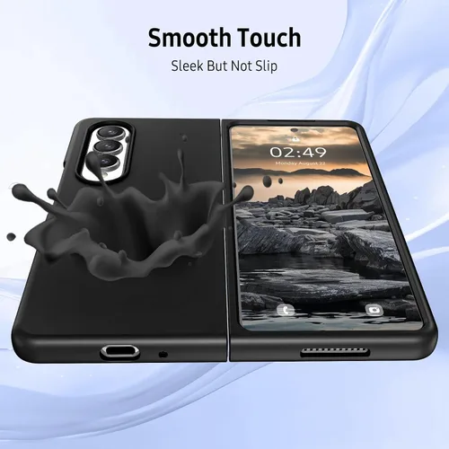 Miniatura 3 de Funda para Samsung Galaxy Z Fold 4, funda de silicona para Galaxy Z Fold 4 de silicona suave líquida Slim Fit a prueba de golpes Funda protectora