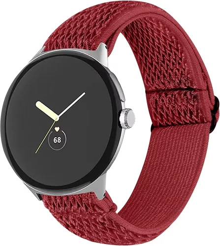 Miniatura 2 de FitTurn Compatible con Google Pixel Watch 3 de 1.614 pulgadas/Pixel Watch 2/Pixel Watch Correa elástica ajustable de tela de nailon de repuesto