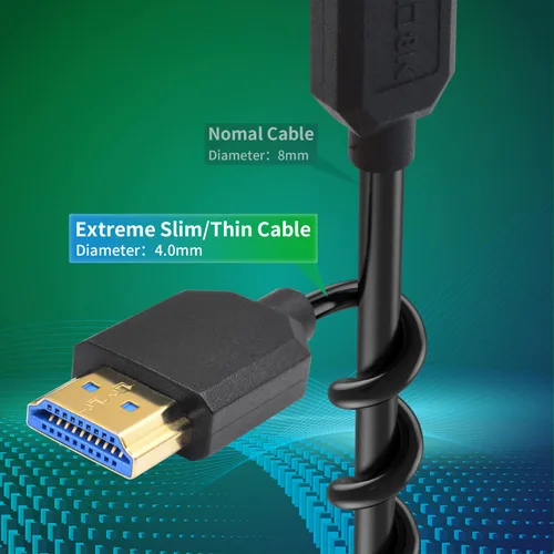 Miniatura 2 de Duttek Cable en espiral micro HDMI a HDMI de 8 K a 60 Hz, 48 Gbps, cable HDMI a Micro HDMI 2.1 en ángulo recto para cámara, GoPro Hero, Raspberry Pi