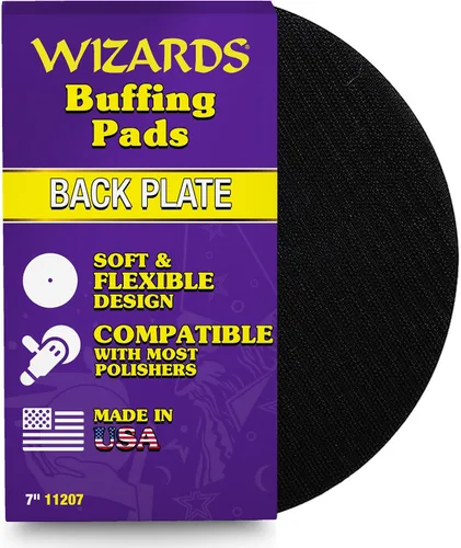 Miniatura 17 de Wizards 11204 Almohadilla de pulido de espuma amarilla – Almohadilla de pulido para búfer orbital – Corrección de pintura automática – Accesorio DA