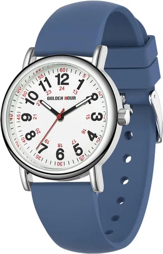 Miniatura 20 de GOLDEN HOUR - Reloj de enfermera impermeable para profesionales médicos, estudiantes, mujeres y hombres, esfera luminosa de fácil lectura, 24 horas