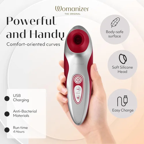 Miniatura 3 de Womanizer Pro40 - Potenciador del placer sensual. Rojo
