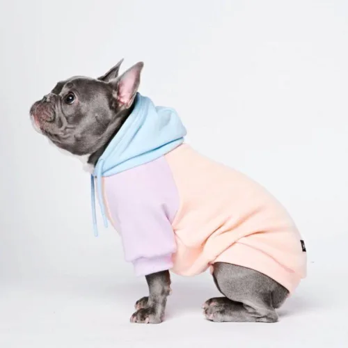 Miniatura 65 de Spark Paws Sudadera con capucha para perro, suéter de primera calidad para perros pequeños, medianos y grandes Trajes cálidos para bulldogs