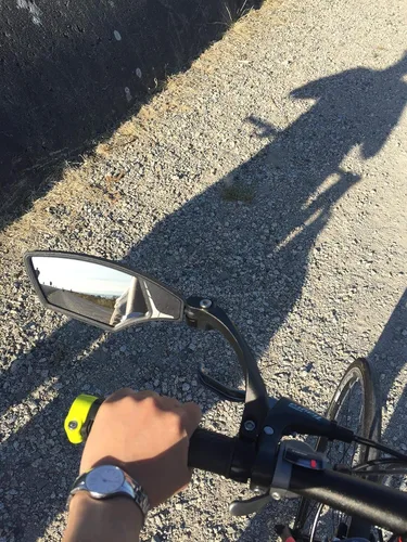 Miniatura 7 de Hafny - Espejo para manubrio de bicicleta – Vidrio HD, ángulo amplio, ajustable 360° de vista trasera – Resistente a roturas, antirreflejos