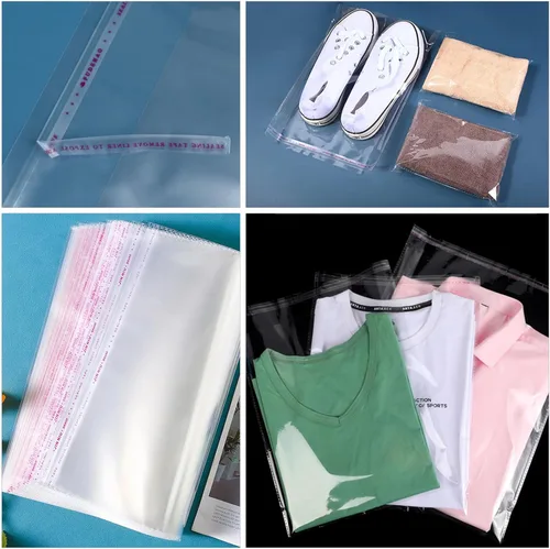 Miniatura 4 de Bolsas de celofán resellables grandes de 12 x 16 pulgadas, 200 unidades, bolsa transparente autosellante para productos de embalaje autoadhesiva