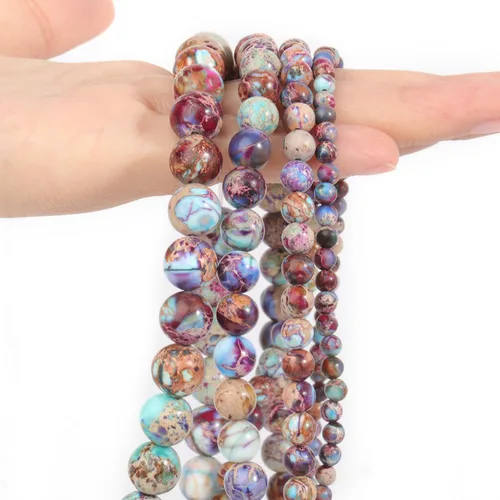 Miniatura 12 de Cuentas de Apatita 10mm 35 Piezas de Piedra para Hacer Joyería, Cuentas Grandes, Pulseras, Keychaian, Cuentas Sueltas Redondas Lisas, Cuentas