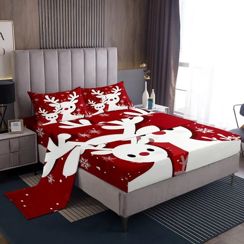 Miniatura 16 de Erosebridal Juego de sábanas de hámster, tamaño individual, color marrón, diseño de ratón 3D, lindo animal, sábana bajera ajustable Kawaii
