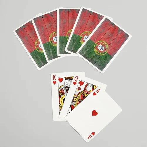 Miniatura 7 de Lantern Press Bandera rústica de Portugal Country (52 cartas de juego, baraja de cartas de tamaño póquer con comodines)