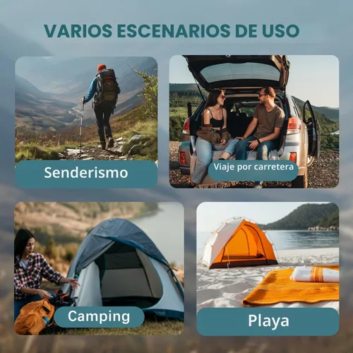 Miniatura 7 de Colchoneta de espuma ultraligera, almohadilla de espuma de celda cerrada impermeable para una insulación superior, colchoneta plegable para Azul