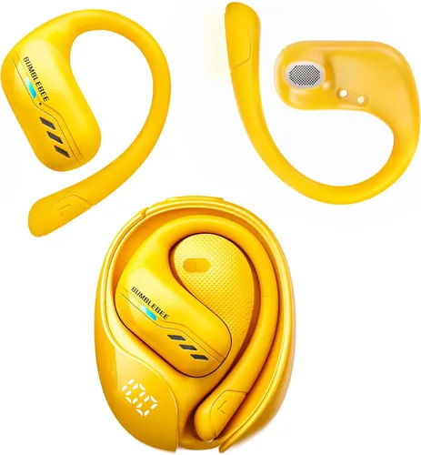 Miniatura 8 de Transformers Auriculares inalámbricos de oreja abierta Bluetooth 5.4 para correr y entrenar, auriculares sobre la oreja con ganchos impermeables