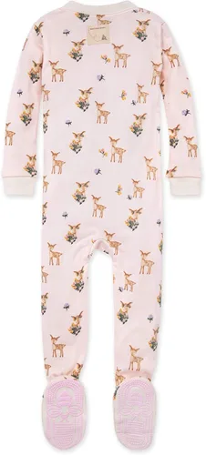 Miniatura 2 de Burt's Bees Baby - Pijama para niña, con cremallera delantera y pies cerrados antideslizantes, de algodón orgánico 100%, para niñas pequeñas