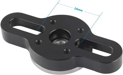 Miniatura 4 de CAMVATE Adaptador de conexión Rosette M6 estándar con dos tornillos de 1/4"-20 - 2572