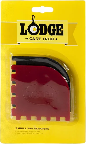 Miniatura 3 de Espátulas para sartenes tipo parrilla fabricación Lodge SCRAPERGPK, Rojo y negro