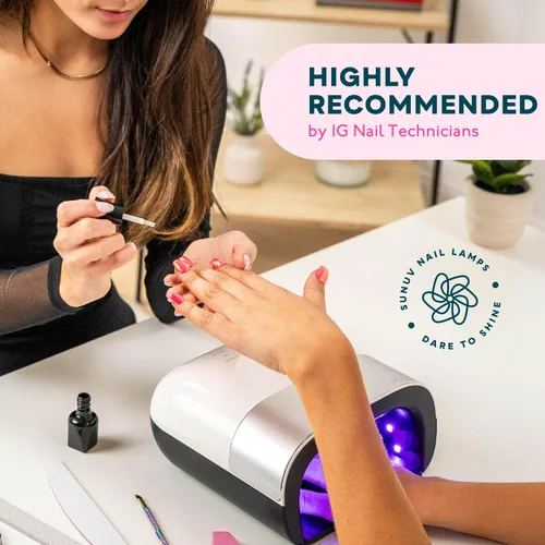 Miniatura 4 de SUNUV SUN3 - Lámpara de uñas UV, guantes UV para manicura de gel con protección UV, luz UV de secado rápido para uñas con ajustes ajustables