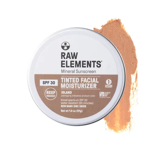 Miniatura 12 de Crema facial tintada ultra-hidratante Raw Element, protector solar mineral no tóxico para la cara, hidratante diario tintado, óxido de zinc no nano
