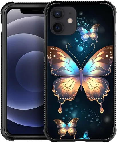 Miniatura 87 de Funda compatible con iPhone 12 Mini, fundas para mujeres y niñas, a prueba de golpes, antiarañazos, Betsy Ross de 13 estrellas, bandera Betsy Ross
