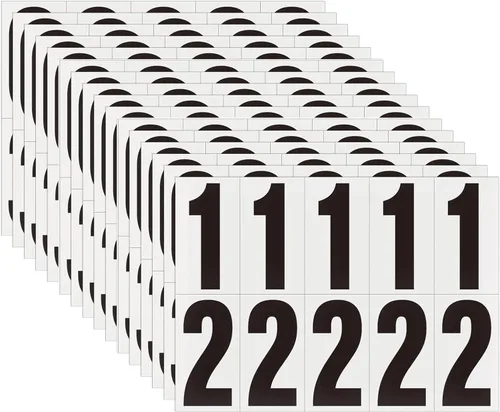 Miniatura 8 de Números adhesivos de 1.5 pulgadas para buzón, números de casa, adhesivo reflectante de números, calcomanías de buzón, número de dirección