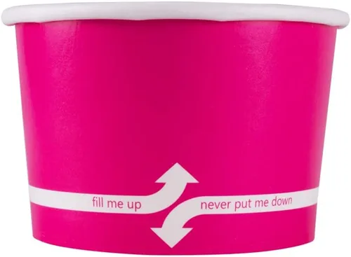 Miniatura 24 de Karat [227 ml - 1000 uds] Tazas de helado de papel y cuencos de sopa para alimentos calientes/fríos - Ideal para sopa, helado, yogur y aperitivos