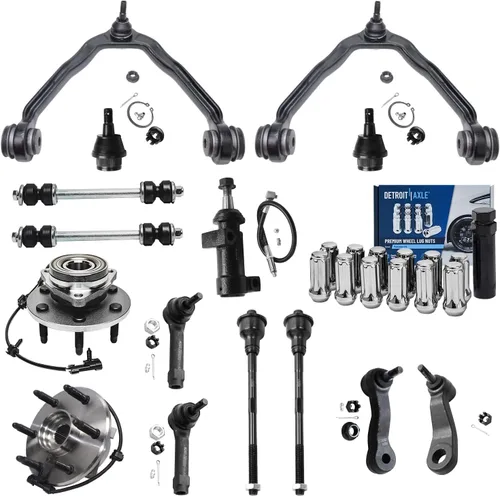 Miniatura 111 de Detroit Axle - Kit de extremo delantero RWD para Chrysler 300 Dodge Challenger Charger Upper Lower Control Arms rótulas de rodamiento de rueda Bujes