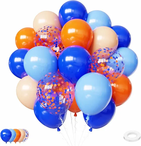Miniatura 21 de 75 globos negros y dorados, globos de confeti negro y dorado de 12 pulgadas, globos de látex dorados para cumpleaños, Año Nuevo, boda, fiesta