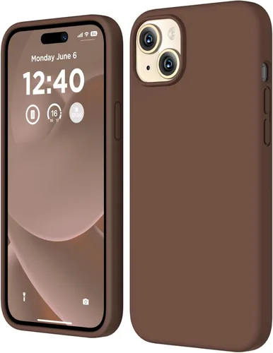 Miniatura 16 de Funda de silicona para iPhone 15 Plus, cubierta protectora de cuerpo completo, forro de microfibra suave antiarañazos, funda delgada ultrafina