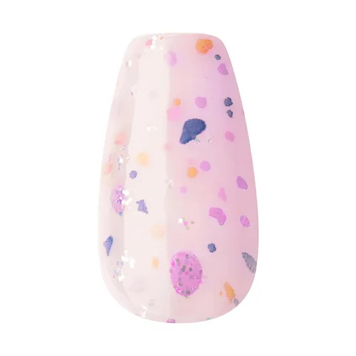 Miniatura 8 de Uñas postizas sin pegamento KISS imPRESS, diseño "All I Want" Púrpura y Blanco