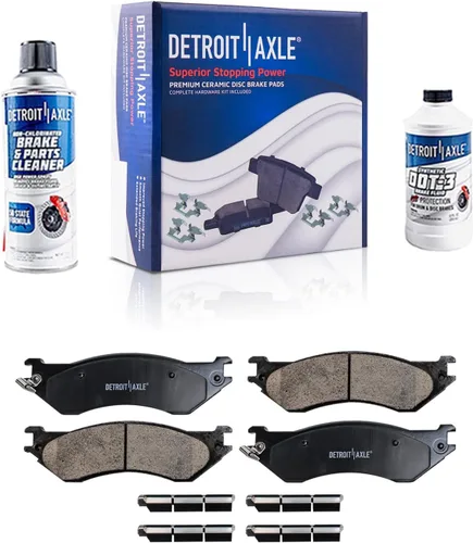 Miniatura 11 de Detroit Axle - Pastillas de freno traseras para Mercedes-Benz C230 C240 C280 C320 C350 CLK320 CLK350 CLK430 E300 E320 E420 E430 SLK350, pastillas