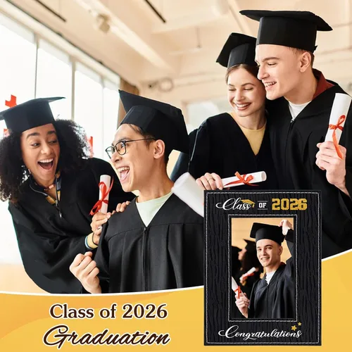 Miniatura 2 de FLYAB Marco de fotos de graduación Clase de 2025 - Regalos de graduación 2025 para hombres y mujeres, exhibición especial para una preciada foto