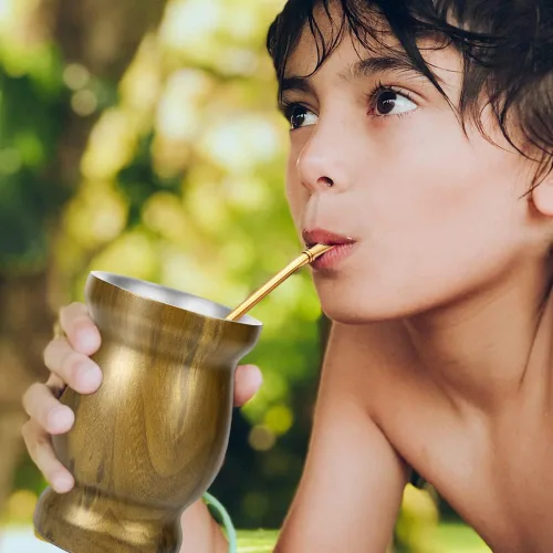 Miniatura 3 de Bombilla Yerba Mate - Pajitas de Yerba Mate, paquete de 3 popotes reutilizables para té, café, cóctel, acero inoxidable, dobladas, flujo suave, Negro