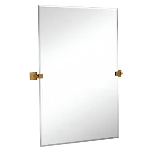 Miniatura 9 de Hamilton Hills - Espejo pivotante de pared de 20x30 pulgadas con soportes cuadrados de pared negros mate Espejo de baño sin marco Espejo
