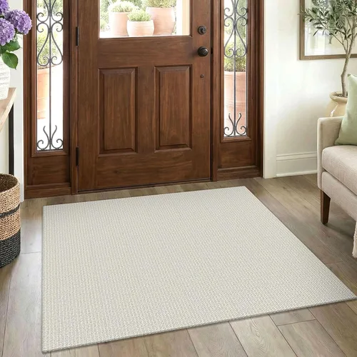 Miniatura 179 de EARTHALL Alfombra pequeña de 2 x 3 pies, lavable para entrada, antideslizante, trenzada, alfombra para puerta interior y exterior, alfombra tejida