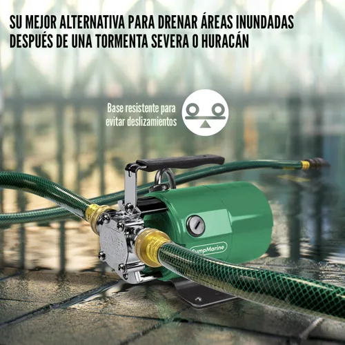 Miniatura 6 de SumpMarine Bomba de transferencia de agua, 115 V, 330 galones por hora, bomba eléctrica portátil con kit de manguera de 6 pies, elimina el agua