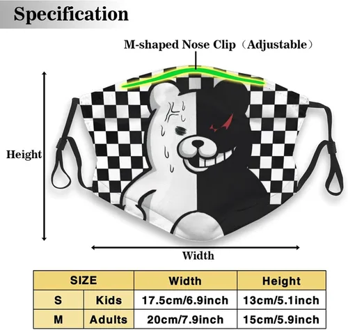 Miniatura 8 de 3 máscaras faciales ajustables reutilizables con cintas ajustables para las orejas bandana pasamontañas