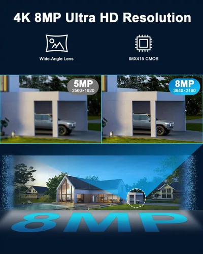 Miniatura 4 de Cámara de seguridad PTZ 4K para exteriores con zoom óptico de 50X, panorámica de 360° de alta velocidad e inclinación de 90°, cámara WiFi de 8MP